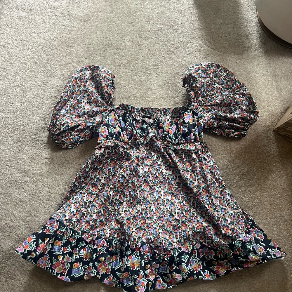 For Love And Lemons Hudson Multicolor Floral Mini Dress - Picture 5 of 7